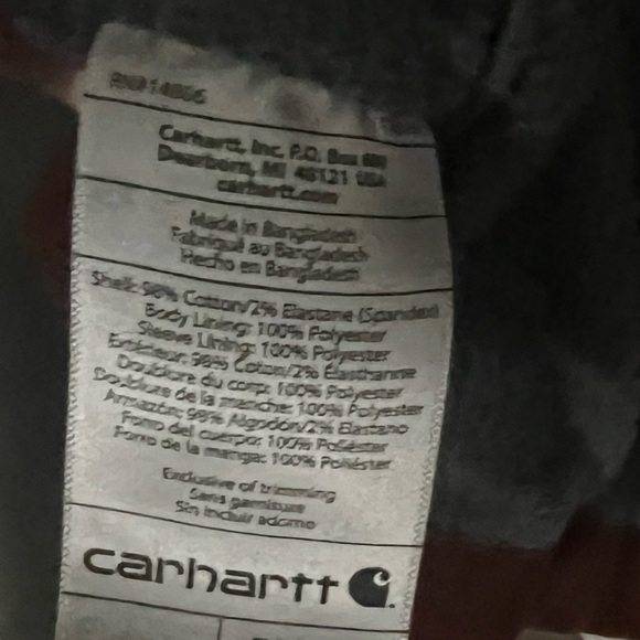 Carhartt Men's Rust Brown Canvas Shirt Jacket - Picture 8 of 8